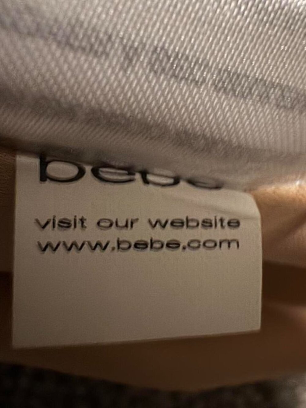 ✨VTG Y2K BEBE Neutral Women’s Beaded Open Back Cocktail Homecoming Mini Dress M - Picture 10 of 10